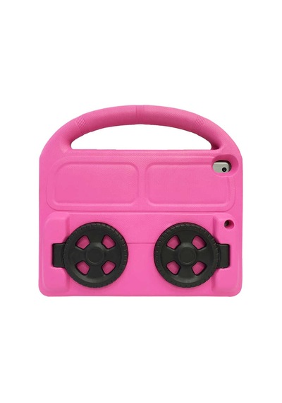 Goocamp Apple Uyumlu iPad 10.2 8.nesil Wheel Car Tekerlek Standlı Tablet Eva Silikon Kı Tablet Kılıfı
