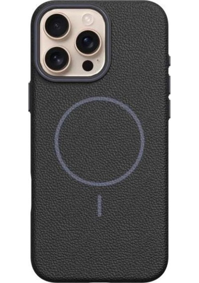 Apple Uyumlu iPhone 15 Pro Beats Magsafe Deri Görünümlü Silikon Kılıf Kapak Siyah