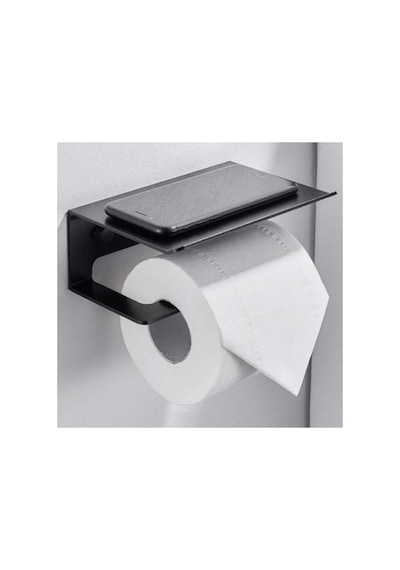 Buççin Online Mağaza Dekoratif Metal Banyo Wc Kağıt Rulo Peçetelik Tuvalet Banyo Peçete Askısı Metal Siyah Çok Renkli