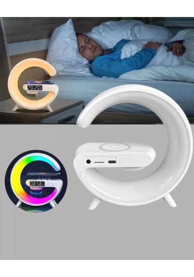 Home Akıllı Uyku Lambası Gündoğumu Alarmı Kablosuz Şarj Ve Müzik Çalar