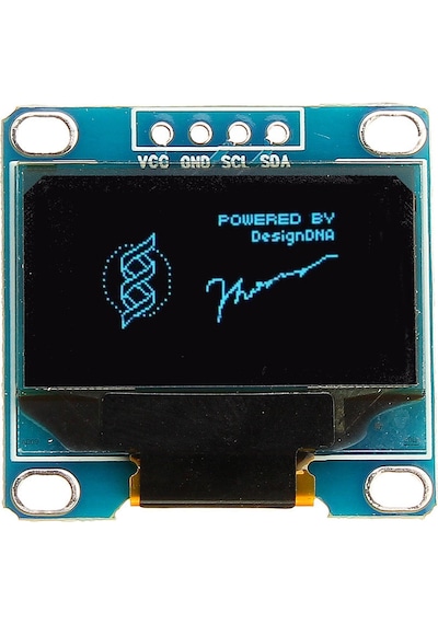 0.96" 4 Pin Mavi I2C Iıc Oled Lcd Modülü