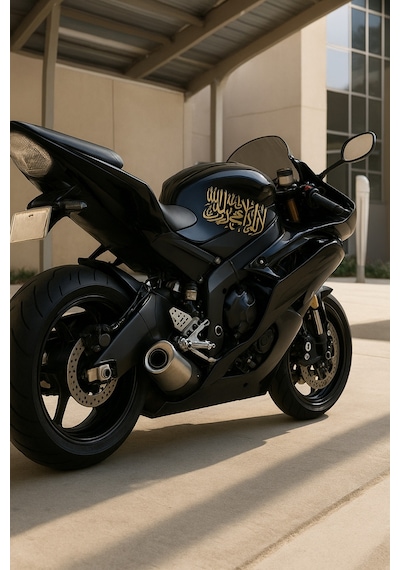 Gold Hat Kelime-i Tevhid Stickers 40 20