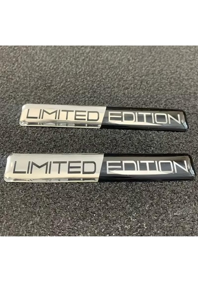 Limited Edition Silver 3d Sticker 1