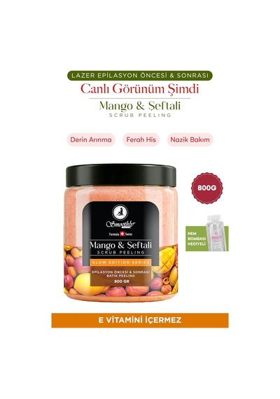 Tr Mango & Şeftali Aromalı Canlandırıcı & Yumuşatıcı El Ayak Ve Vücut Bakım Peelingi 800gr