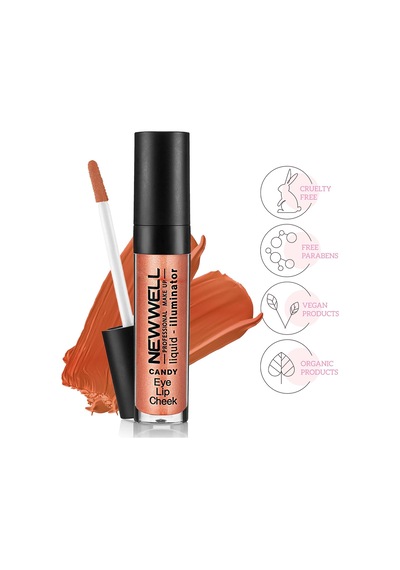 Liquid Illuminator Aydınlatıcı Allık 3 In 1 Candy 6 Ml, T930 Çok Renkli