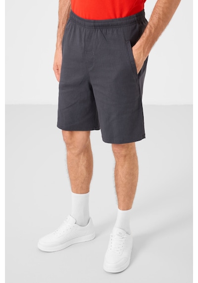 Tommylife Gri Standart Fit Dokuma Hafif Esnek Chino Erkek Şort - 81292 Gri