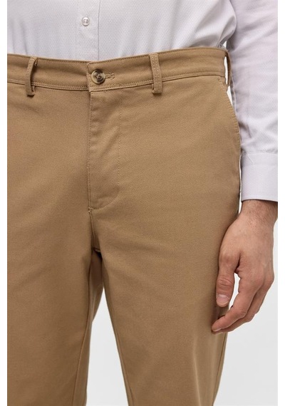 Süvari Bej Regular Armürlü Pantolon Bej