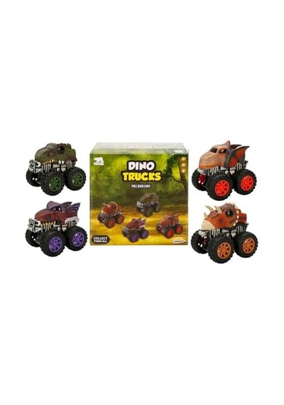 Crazoo T-rex Dinozor Araba Ses/ışık Açık Bej - Hardal