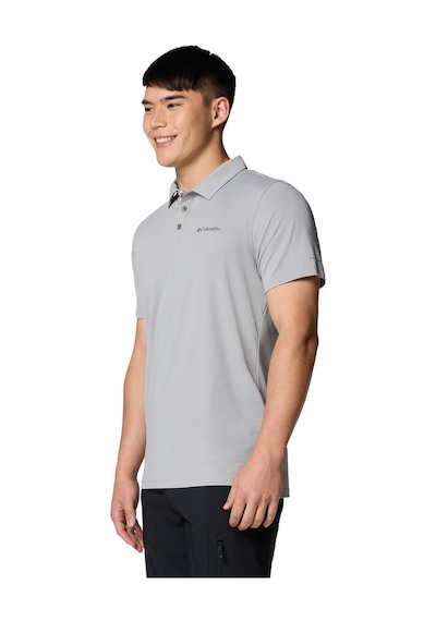 Columbia Tech Trail Utility Erkek Kısa Kollu Polo Tişört-9176 Gri