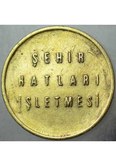 Türkiye Denizcilik İşletmeleri- Şehir Hatları İşletmesi Eski Vapur Jetonu 22 Mm.