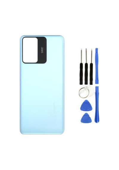 Redmi Note 12s Uyumlu Arka Pil Kapağı Mavi + Tamir Seti Çok Renkli