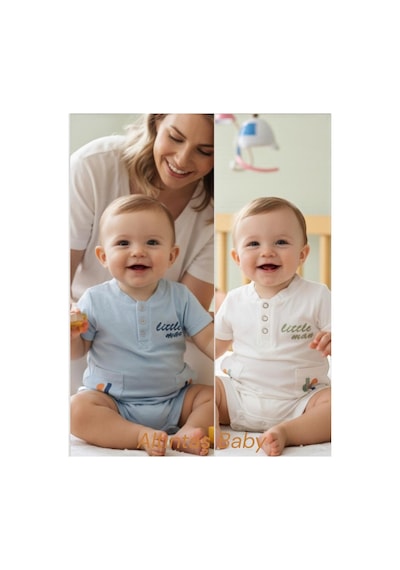 Altıntaş Baby Little Man Yazı Baskılı Erkek Bebek Premium Kalite İkili Tulum Dalga Köpüğü Dalga Köpüğü Altıntaş Baby Little Man Yazı Baskılı Erkek Bebek Premium Kalite İkili Tulum Dalga Köpüğü Dalga Köpüğü