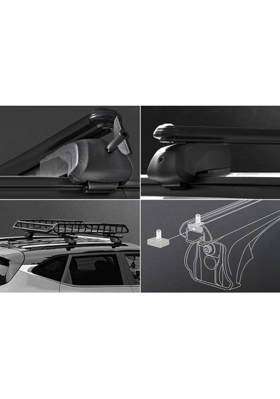 Byd Seal U Ev Bold Bar V2 Ara Atkı Gri 127cm 2 Parça 2024 Ve Sonrası