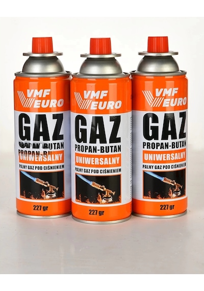 Mepa Remtas Vmf Eurogaz Kamp Ocak Gazı Valfli Kartuş 227gr - 3 Adet Najmaddin Ahşap