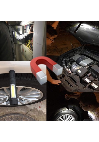 Mıknatıslı Çalışma Feneri Oto Kaporta Motor Tamirci Feneri Çok Renkli