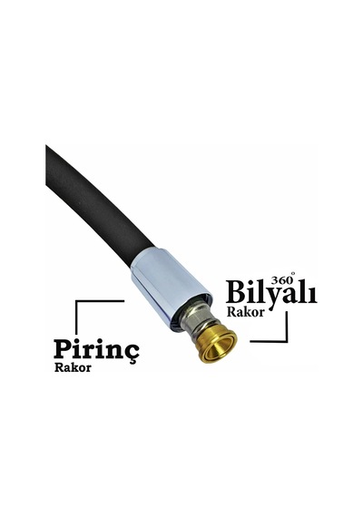 Siyah Silikon Duş Hortumu Yüksek Kalite Kırılmaz Kopmaz Esnek Banyo Spiral Hortum Zinciri Siyah
