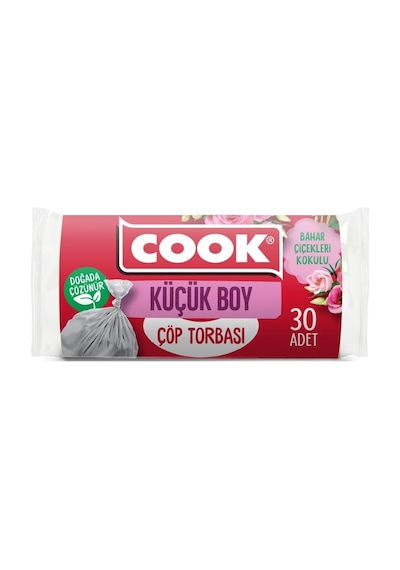 Kokulu Çöp Torbası, Küçük Boy, 40 X 47 Cm, 30 Yaprak, Bahar Çiçekleri Kokulu, Şeffaf