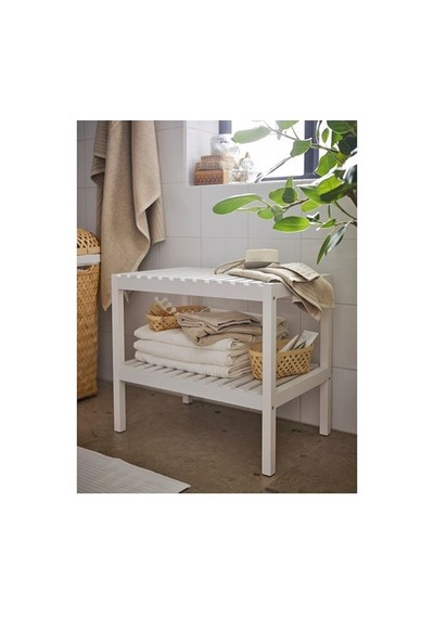 Ikea Muskan Bank, Beyaz, 58x38 Cm
