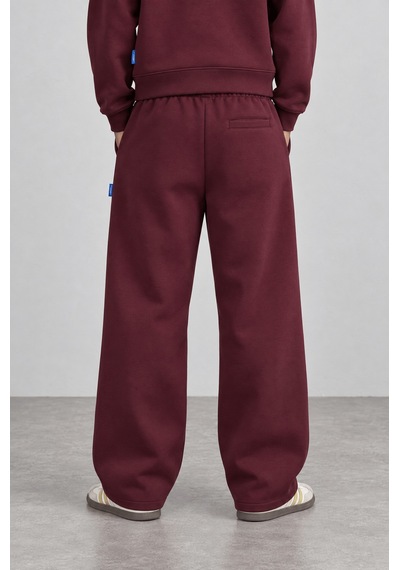 Respire Erkek Basic Panda Baggy Eşofman Altı Bordo