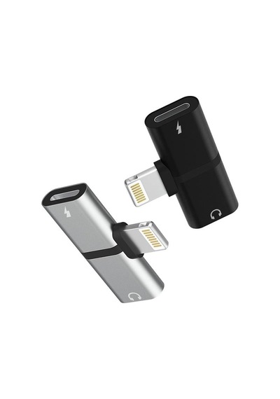 Pm-18316 İphone Lightning Şarj Kulaklık Çevirici Adaptör Jack Beyaz - Çok Renkli
