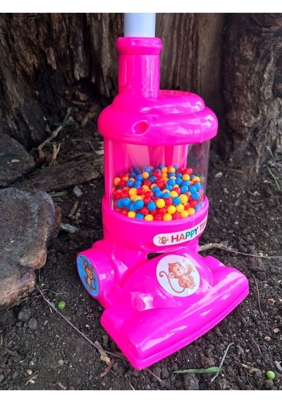 Oyuncak Dikey Süpürge Pembe