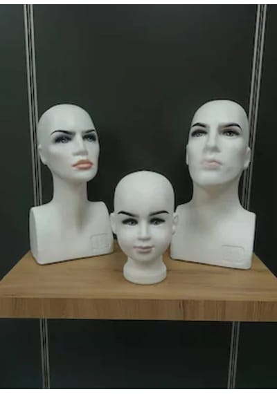 Uzmangrupraf Kafa Mankeni- Erkek Kafa Manken - Prova Mankeni - Plastik Manken