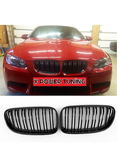 Bmw E93 2009.2012 Lci Cabrio Çift Çizgi Parlak Siyah M3 Ön Panjur