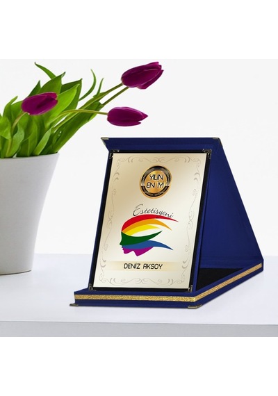 Kişiye Özel Yılın En İyi Estetisyeni Lacivert Plaket Ödülü - 2