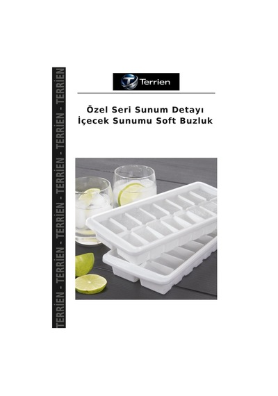 Özel Seri Sunum Detayı İçecek Sunumu Soft Buzluk Çok Renkli