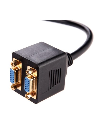 4972 Dvi To 2x Vga Çevirici Çoklayıcı Splitter Kablosu