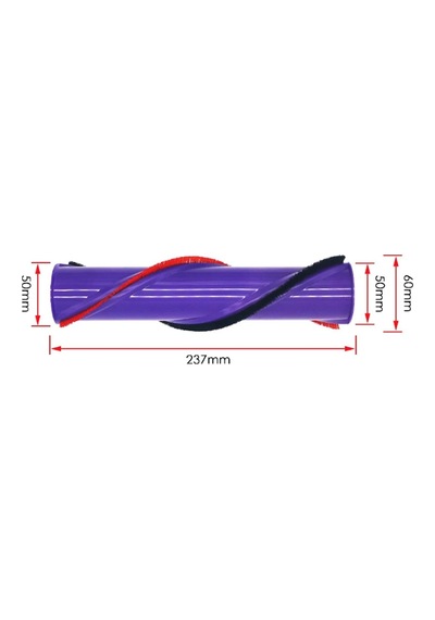 Dyson V10 Uyumlu Rulo Fırça - Halı Temizleme Başlığı İçin Yedek Dövücü Fırça