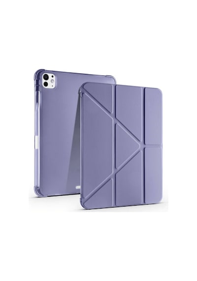 Apple Uyumlu iPad Pro 11 2025 M5 Çip Tri Folding Kalem Bölmeli Akıllı Standlı Özellikli Kılıf Kapaklı Kılıf