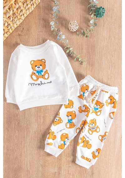 Baby Ayıcık Figürlü 2'li Erkek Bebek Takım 001