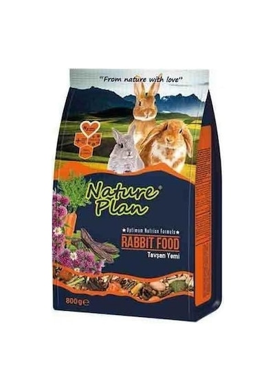 Nature Plan Tavşan Yemi 800 Gr - 10 Adet