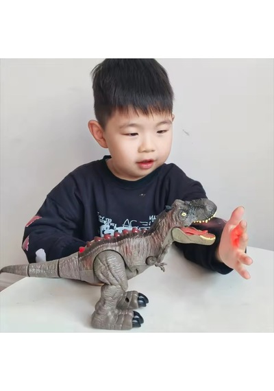 Uzaktan Kumandalı Dinozor T-rex Sesli Işıklı Jurassic World Modeli Dinazor 32 Cm Çok Renkli