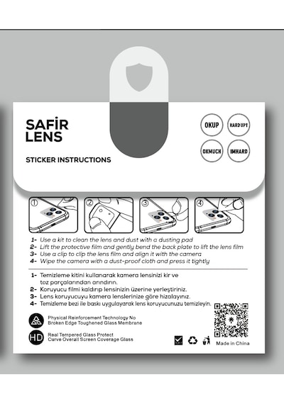 Apple Uyumlu iPhone 14 Pro Max Zore Cl-11 Safir Parmak İzi Bırakmayan Anti-reflective Kamera Lens Koruyucu Siyah