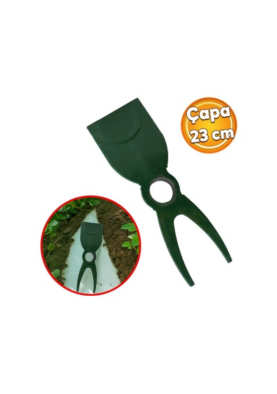 Metal Çapa Bahçe Çapası Çift Taraflı Çatallı Düz Hobi Çapa 23 Cm Demir Döküm