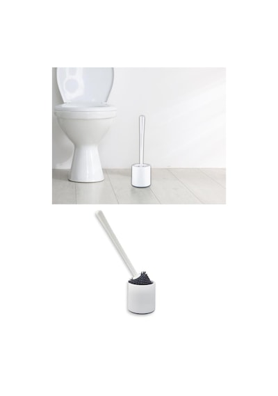 Silikon Başlıklı Klozet Fırça Takımı Yuvarlak, Klozet Banyo Wc Tuvalet Temizlik Fırça Seti Renkli