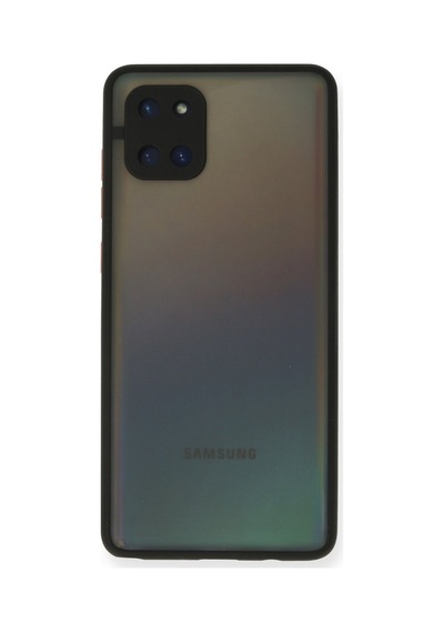 Samsung Galaxy  Uyumlu,  A81 / Note 10 Lite Kılıf Montreal Silikon Kapak - Siyah