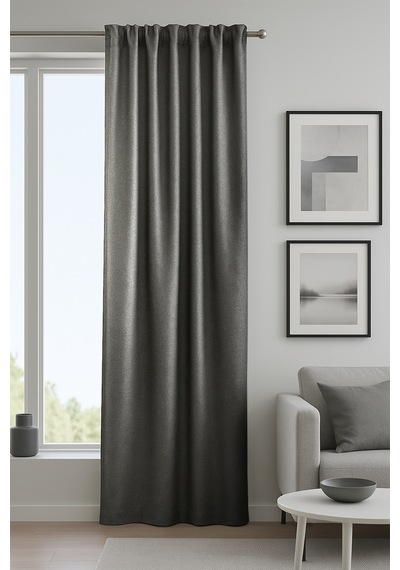 Salvino Blackout Fon Perde Koyu Gri 140x245 Koyu Gri