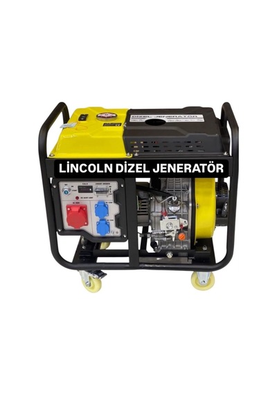 Abm Yh9000ae 8.5kva 13bg 499cc 6 İle 8sa 126kg Tekerli Marşlı Monofaze Dizel Jeneratör