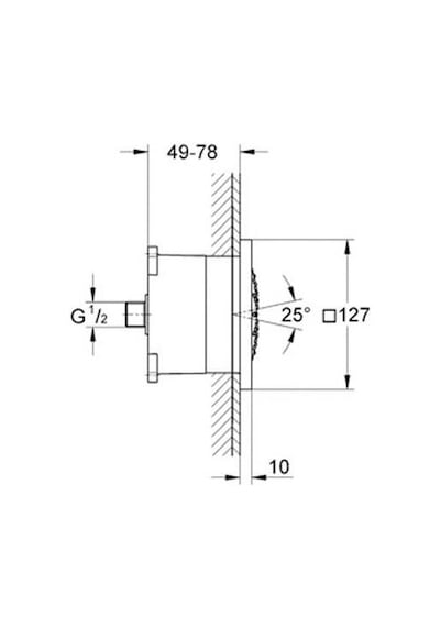 Grohe Rainshower F Ankastre Yan Duş 5’’ 127x127 MM - 27251000