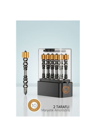Zenvac 10 Lu Çift Taraflı Manyetik Amortisörlü Yıldız Çelik Vidalama Uç Seti 65mm Pz2 Endüstriyel Zenvac2