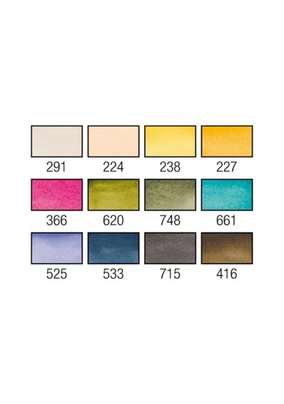 Suluboya Seti Muted Colors 12 Renk