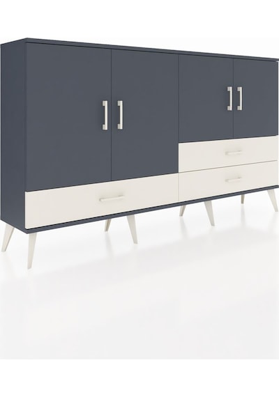 Arges Konsol 5 Raflı 3 Çekmeceli 4 Kapaklı 176x30x99 Antrasit-ant Antrasit-antrasit/aytaşı Arges Konsol 5 Raflı 3 Çekmeceli 4 Kapaklı 176x30x99 Antrasit-ant Antrasit-antrasit/aytaşı