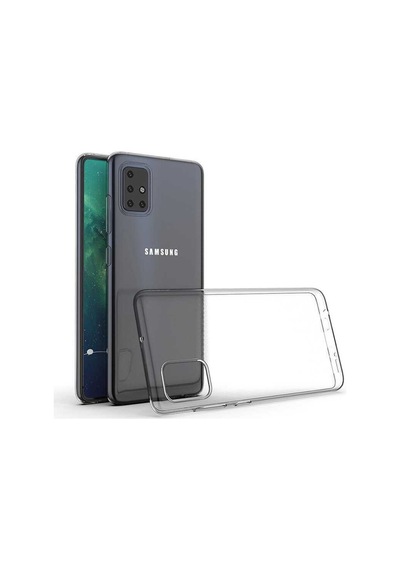Samsung Galaxy Uyumlu A71 Kılıf Lüx Şeffaf Silikon Kılıf
