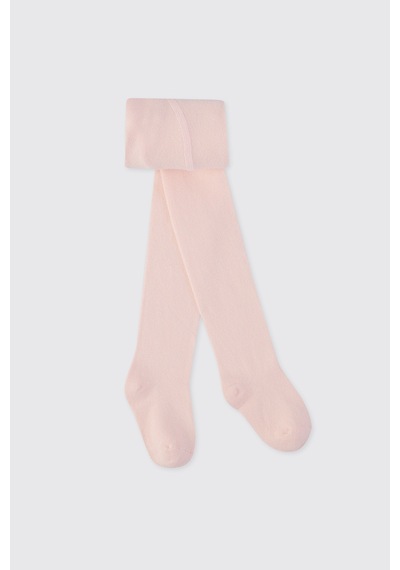 Panço Kız Bebek Pamuklu Pembe Külotlu Çorap 2502gb11002