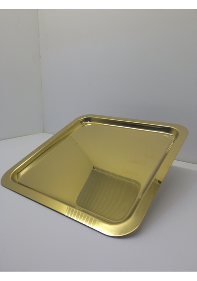 KARE GOLD KELEBEKSİZ TEPSİ 1. KALİTE (6 ADET)