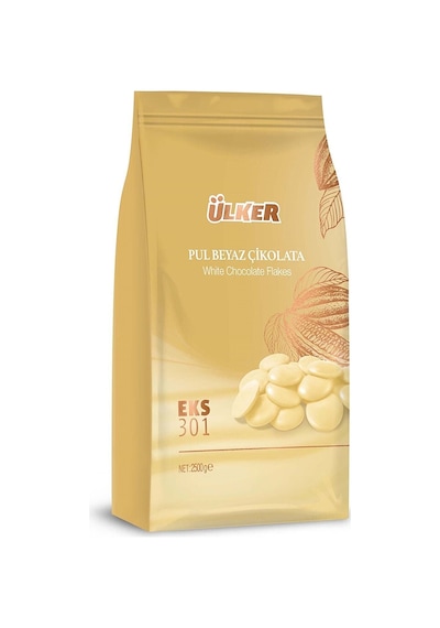 Ülker Fildişi Pul Kuvertür Çikolata Eks 301 2500 G