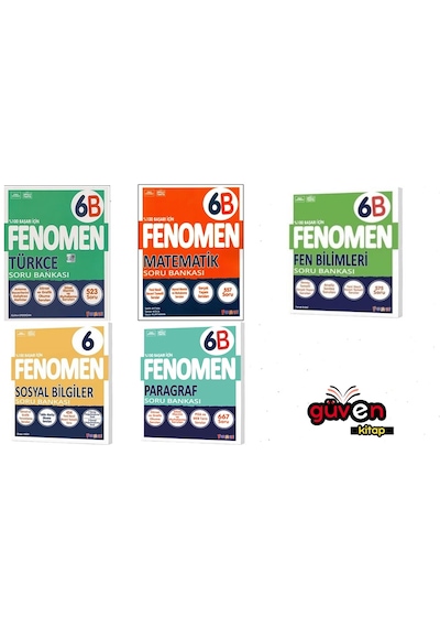 Fenomen Yay. 6b Türkçe,matematik,fen Bilimleri,sosyal Ve Paragraf